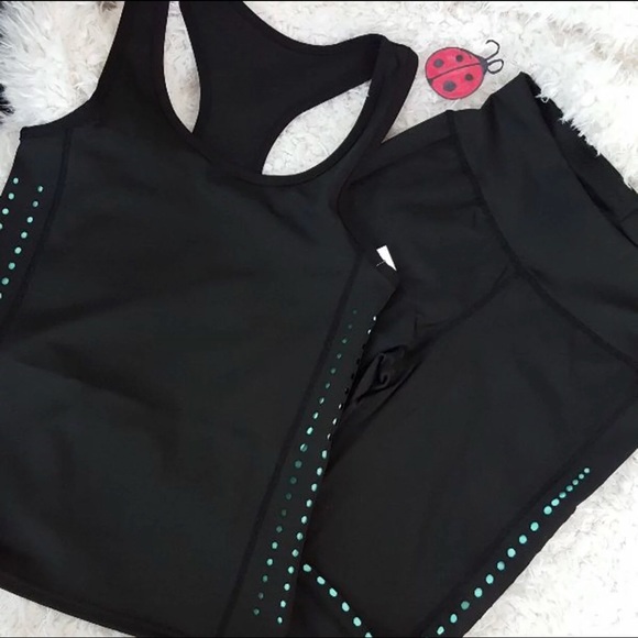 High Waist Workout Leggings tank set CLEARANCE - Picture 2 of 7